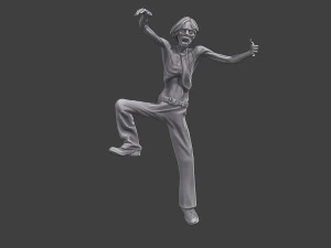 Casual Zombie CZ3 0001 3D Print Model
