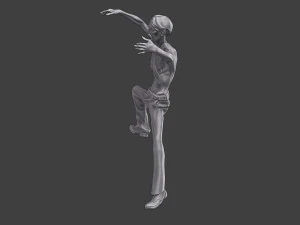 Casual Zombie CZ3 0001 3D Print Model