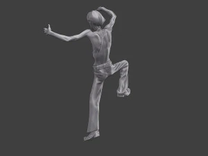 Casual Zombie CZ3 0001 3D Print Model