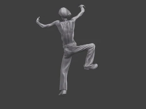 Casual Zombie CZ3 0001 3D Print Model