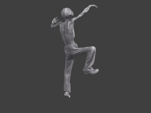 Casual Zombie CZ3 0001 3D Print Model