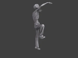 Casual Zombie CZ3 0001 3D Print Model
