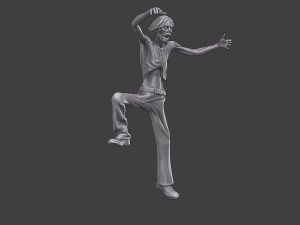 Casual Zombie CZ3 0001 3D 打印模型