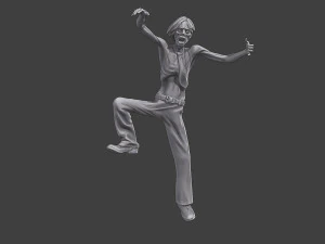 Casual Zombie CZ3 0001 3D Print Model
