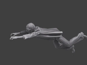 Casual Zombie CZ3 0002 3D Print Model