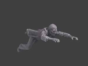 Casual Zombie CZ3 0002 3D Print Model