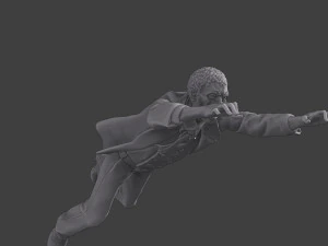 Casual Zombie CZ3 0002 3D Print Model