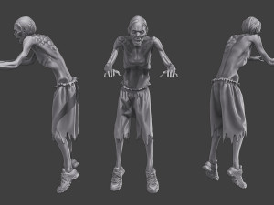 Casual Zombie CZ3 0003 Modelo de impresión 3D