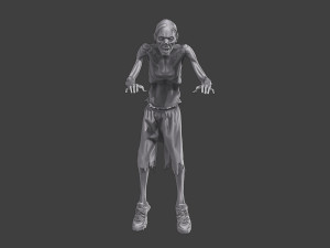 Casual Zombie CZ3 0003 3D Print Model