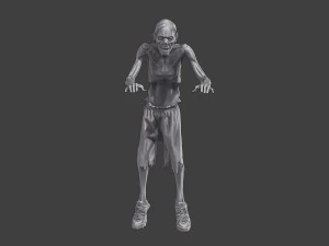 Casual Zombie CZ3 0003 3D Print Model