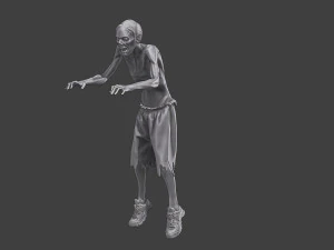 Casual Zombie CZ3 0003 3D Print Model