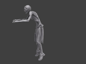 Casual Zombie CZ3 0003 3D Print Model