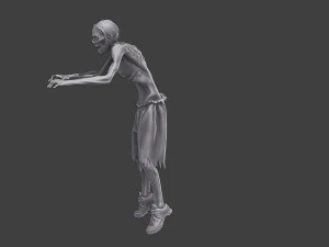 Casual Zombie CZ3 0003 3D Print Model