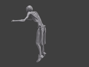 Casual Zombie CZ3 0003 3D Print Model