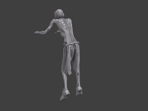 Casual Zombie CZ3 0003 3D Print Model