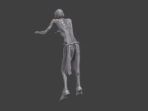 Casual Zombie CZ3 0003 3D Print Model