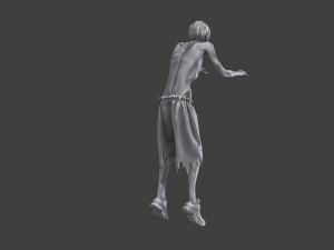 Casual Zombie CZ3 0003 3D Print Model