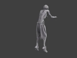 Casual Zombie CZ3 0003 3D Print Model
