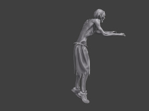 Casual Zombie CZ3 0003 3D Print Model