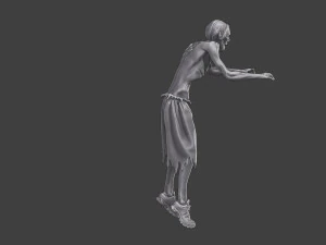 Casual Zombie CZ3 0003 3D Print Model