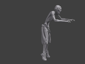 Casual Zombie CZ3 0003 3D Print Model