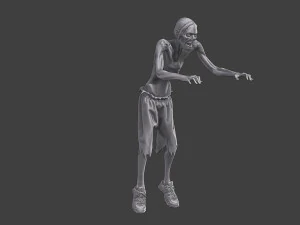 Casual Zombie CZ3 0003 3D Print Model