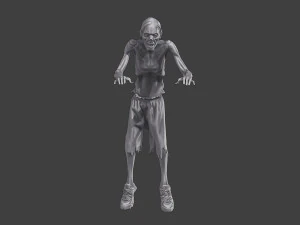 Casual Zombie CZ3 0003 3D Print Model