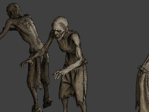 Casual Zombie CZ3 0003 3D Print Model