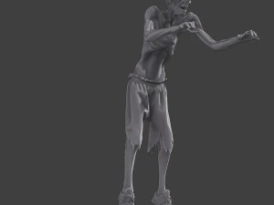 Casual Zombie CZ3 0003 3D Print Model