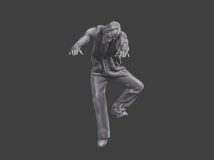 Casual Zombie CZ3 0004 3D Print Model