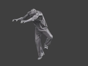 Casual Zombie CZ3 0004 3D Print Model
