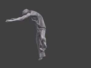 Casual Zombie CZ3 0004 3D Print Model
