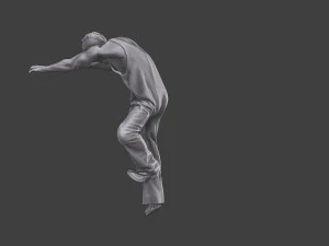 Casual Zombie CZ3 0004 3D Print Model