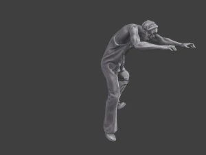 Casual Zombie CZ3 0004 3D Print Model