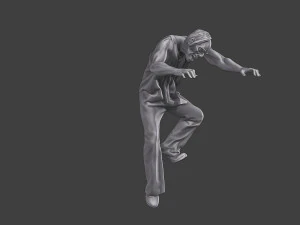 Casual Zombie CZ3 0004 3D Print Model