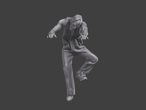 Casual Zombie CZ3 0004 3D Print Model
