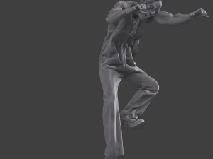 Casual Zombie CZ3 0004 3D Print Model