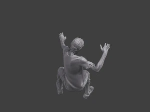 Casual Zombie CZ3 0006 3D Print Model