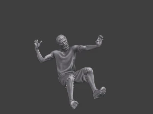 Casual Zombie CZ3 0006 3D Print Model