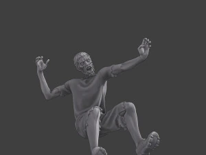 Casual Zombie CZ3 0006 3D Print Model