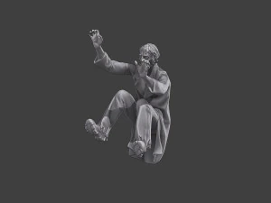 Casual Zombie CZ3 0005 3D Print Model