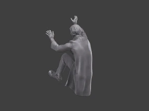 Casual Zombie CZ3 0005 3D Print Model