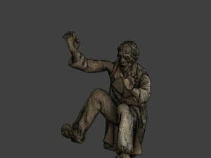 Casual Zombie CZ3 0005 3D Print Model