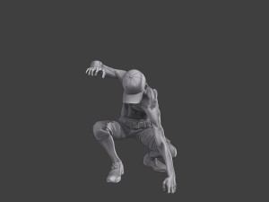 Casual Zombie CZ3 0008 Modelo de impresión 3D