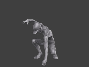 Casual Zombie CZ3 0008 Modelo de impresión 3D