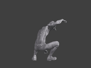 Casual Zombie CZ3 0008 Modelo de impresión 3D