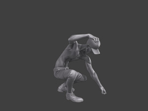 Casual Zombie CZ3 0008 Modelo de impresión 3D