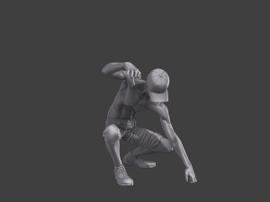 Casual Zombie CZ3 0008 Modelo de impresión 3D