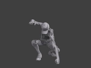 Casual Zombie CZ3 0008 Modelo de impresión 3D