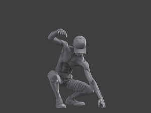 Casual Zombie CZ3 0008 Modelo de impresión 3D